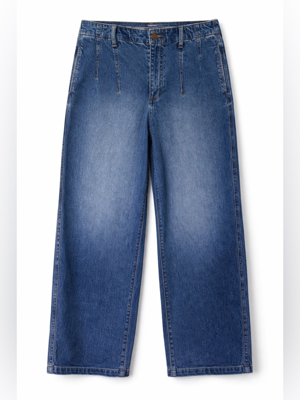 Lands’ End Women’s Wide Leg Trouser Jeans- 10